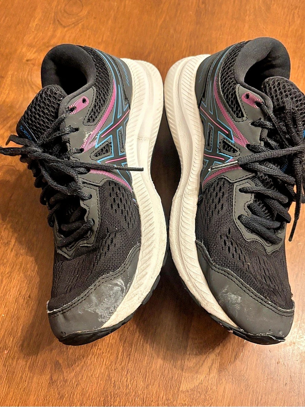 ASICS Gel-Contend Athletic Shoes Black & Pink US 9